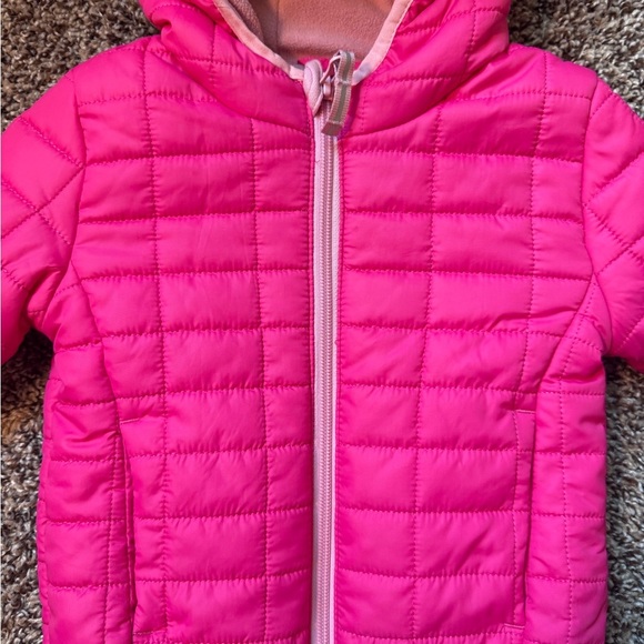 Cat & Jack Toddler Hooded Pink Puffer Coat - EUC, size 18 months - Picture 2 of 4
